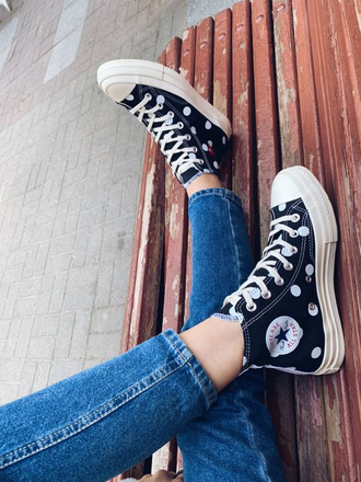 Кеды Converse Comme Des Garcons черные высокие