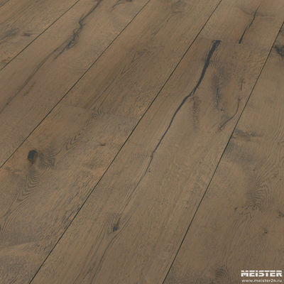 Паркетная доска Meister Дуб Рустик Серая Глина 8411 HD400L