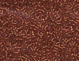Miyuki Delica 11/0 DB601 медь, серебряная линия внутри Bead S/l Copper 5 гр.