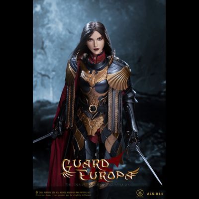 Рыцарь-стражница в черной броне  - Коллекционная ФИГУРКА 1/6 Eagle Knight Guard Black armor Version (ALS011) - POPTOYS