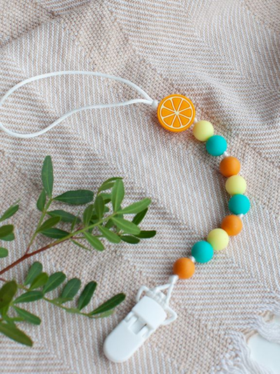 Мини-держатель для пустышки Апельсин