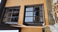 Остекление загородного дома в деревне Морозово Сергиево Посадского района. Профильная Система MELKE EVOLUTION 70 мм 2х камерные стеклопакеты с мульти функцией (энергосбережением) Немецкая фурнитура Зегения Титан АФ + Ламинация с улицы