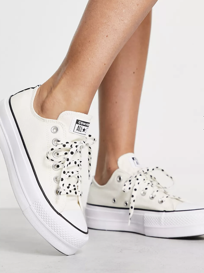 Platform polka top dot converse