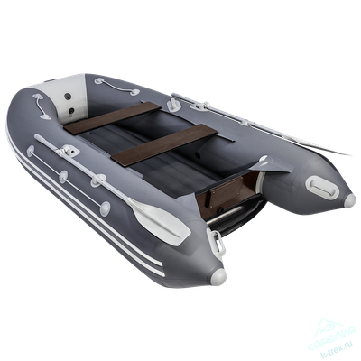 Лодка ПВХ Мастер Лодок Таймень LX3200НДНД Графит / Св.Серый