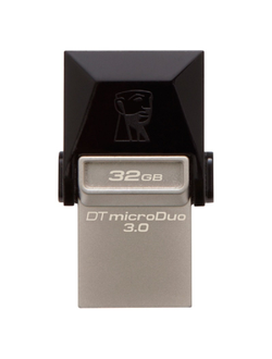 Флеш-память Kingston microDuo 3C, 32Gb, USB 3.1 G1, Type-C, с, DTDUO3C/32GB
