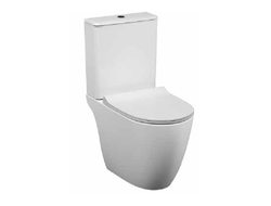 Комплект напольного безободкового унитаза с тонким сиденьем микролифт Vitra Sento Open-Back с тонким сиденьем микролифт, 9830B003-7204