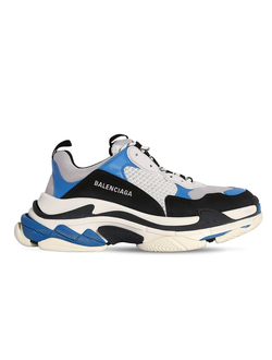 Balenciaga Triple-S (БАЛЕНСИАГА) черно-бело-синие мужские (41-45)