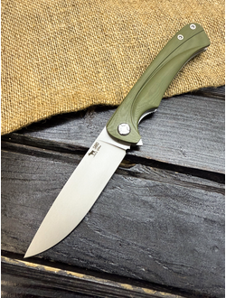 Складной нож Чиж-плюс сталь AUS 10, рукоять G10, цвет олива