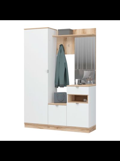 Юкки ПР-1400 прихожая Дуб делано/Белый