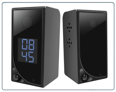 Комнатная беспроводная WiFi видеокамера на аккумуляторе с DVR с табло времени/будильник, Full HD (до 90 дней) (CamSC Pro)