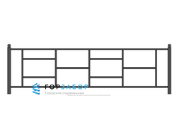 Газонное сварное ограждение GO15-06