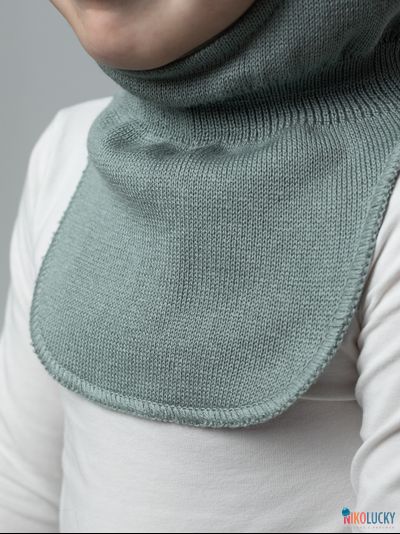 Шапка-шлем 23301-01 х/б подклад, мятно-серый 52-54