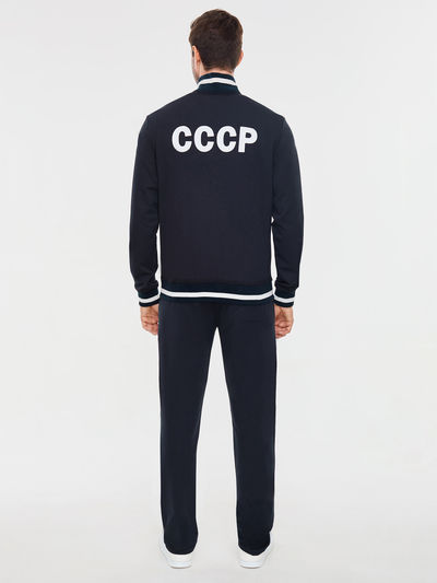 Спортивный костюм с символикой СССР , 11SKM-794, темно-синий