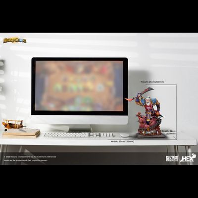 Лирой Дженкинс (серия Warcraft, HearthStone) - КОЛЛЕКЦИОННАЯ СТАТУЯ 1/10 Leeroy Collector's Statue (HEXHS08) - HEX Collectibles x Blizzard