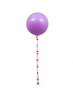 Шар гигант сирень ( с надписью)