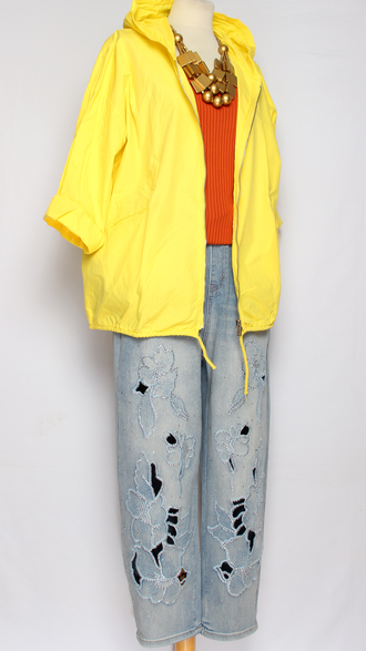 Ветровка  "ОДНОТОННАЯ" жёлтая