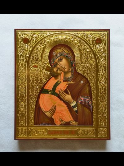 Владимирская Богородица. Рукописная икона 27х31см.
