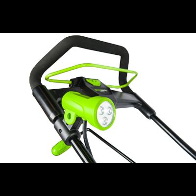 Снегоуборщик Greenworks GD40SB, SET: АКБ 4 Ач и ЗУ