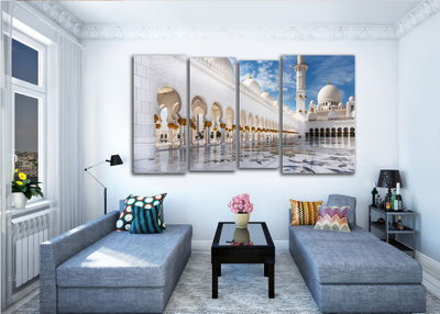 Модульная картина "Белая мечеть"