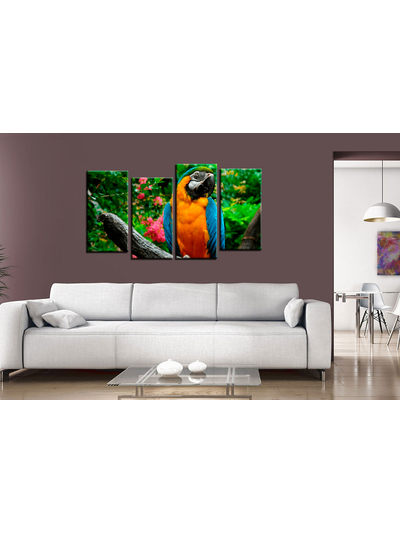 Модульная картина &quot;Попугай&quot;