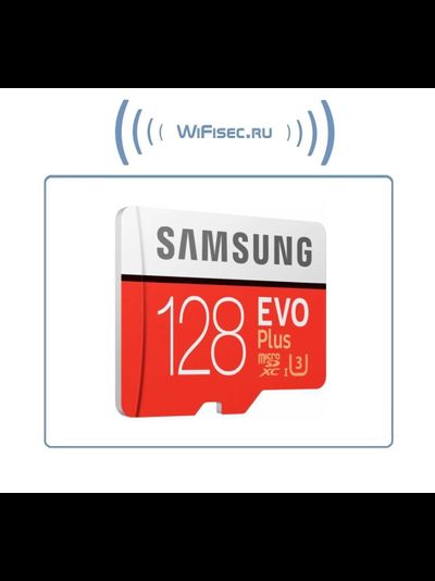 Карта памяти microSDXC UHS-I U3 SAMSUNG EVO PLUS 128 ГБ, 100 МБс, Class 10, MB-MC128HARU, + переходник SD
