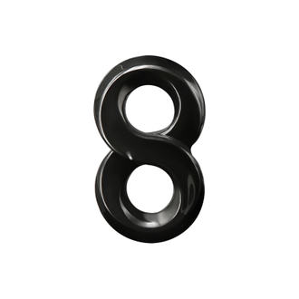 Эрекционное кольцо с подхватом мошонки Renegade - Lucky 8 - Black
