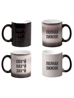 Кружка хамелеон 330 мл "Полная Пижня"