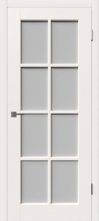 Дверь ПО ПОРТА (PORTA) IVORY, стекло WHITE CLOUD, эмаль