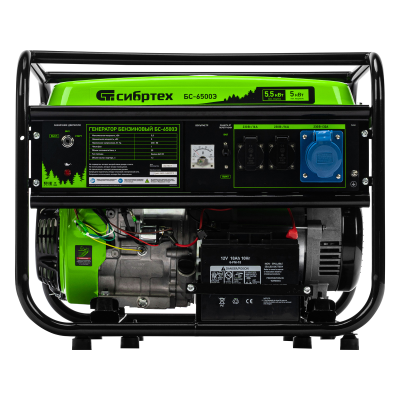 Генератор бензиновый Сибртех БС-6500Э