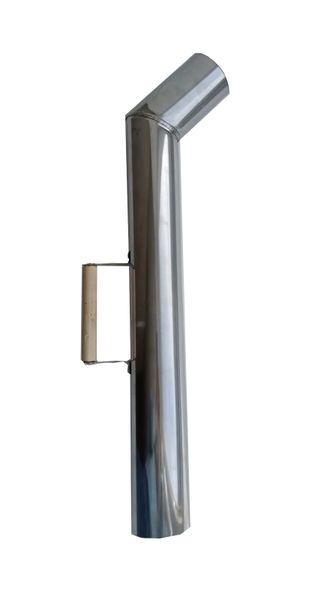 Труба на самовар 68 мм нерж. сталь, деревянная ручка