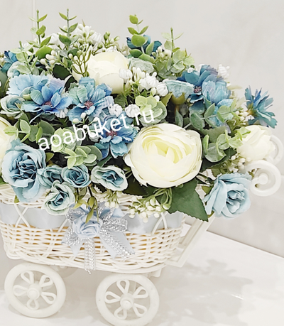 Композиция Колясочка с цветами Гретта № М025