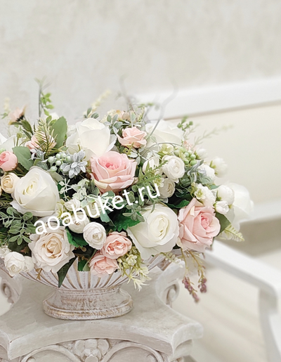 Композиция из искусственных цветов - Волшебница № УНС028 - купить в Москве