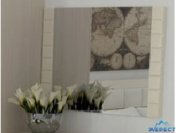 ЗЕРКАЛО БРУНО (дуб атланта/крем глянец), 908*600*26