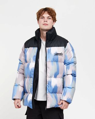 Зимняя куртка Downjacket Print Blue