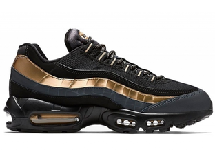 Black and gold air max sale