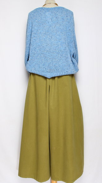 ДЖЕМПЕР "КИМОНО БУКЛЕ"  голубой до р.56