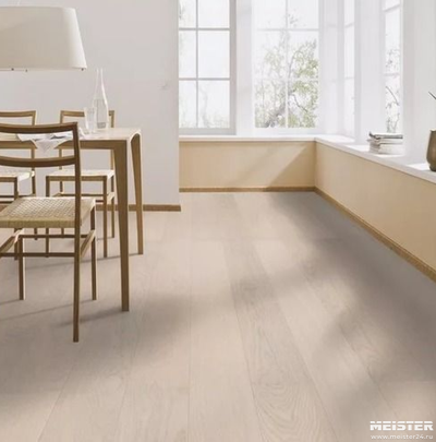 Паркетная доска Meister PD 200 Дуб Выщелоченный 8138 в интерьере