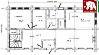 Проект 3-100, 185 м2, 7*15