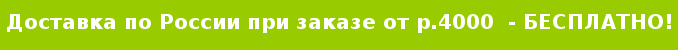 Доставка по России - БЕСПЛАТНО!