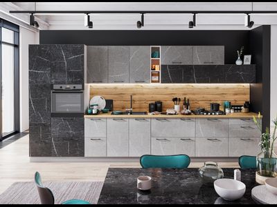 Кухня "Марбл" МДФ (ТЭКС)