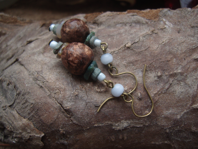 Благотворительность. Серьги "Лес и Туман"