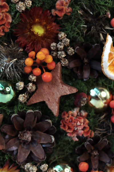 Новогодняя эко-картина № 1175