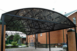 Расчет материалов для навеса