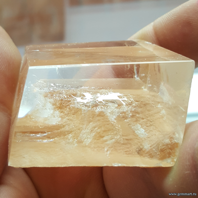 Оптический кальцит, полировка. 63*63*28мм