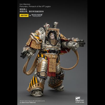 Пертурабо, примарх Железных Воинов (Warhammer Horus Heresy) - КОЛЛЕКЦИОННАЯ ФИГУРКА 1/18 Iron Warriors Perturabo, Primarch of the IVth Legion (JT01819) - JOYTOY