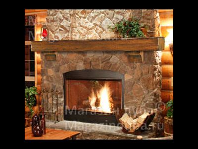 Каминная полка прямая