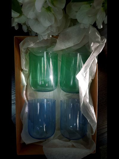 Подарочный набор: 4 стеклянных стакана