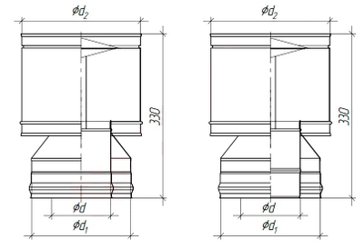 Оголовок-дефлектор 0.5мм d150/230