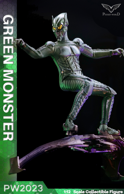 Зеленый Гоблин, Норман Осборн (Уиллем Дефо, "Человек-Паук") - КОЛЛЕКЦИОННАЯ ФИГУРКА 1/12 green monster (PW2023) - PWTOYS