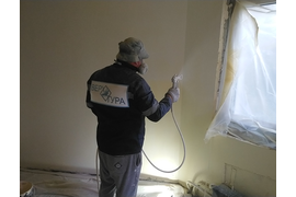 Безвоздушная покраска стен, потолков и фасадов